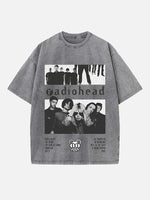 Radiohead Print Round Neck T-shirt
