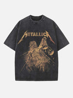Metallica Print Round Neck T-shirt