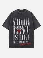 Bon Jovi Print Round Neck T-shirt