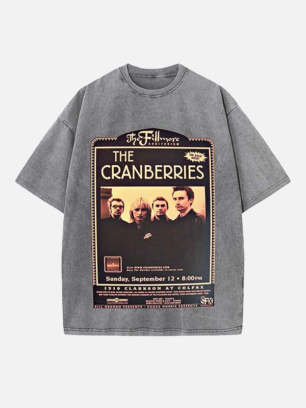 The Cranberries Print Round Neck T-shirt