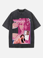 PinkPantheress Print Round Neck T-shirt