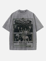 Aerosmith Print Round Neck T-shirt