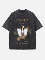 Rosalía Print Round Neck T-shirt