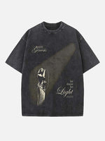 Raye Print Round Neck T-shirt