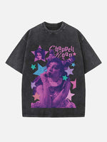 Chappell Roan Print Round Neck T-shirt