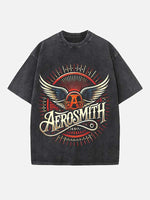 Aerosmith Print Round Neck T-shirt