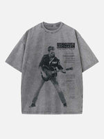 George Michael Wham! Print Round Neck T-shirt