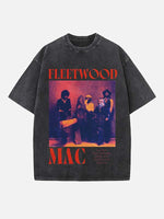 Fleetwood Mac Print Round Neck T-shirt