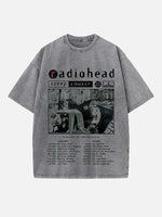 Radiohead Print Round Neck T-shirt