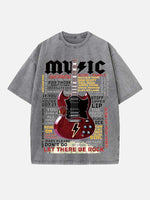 AC/DC Print Round Neck T-shirt