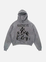 KATSEYE Print Slant Pockets Hoodie