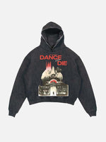 Lady Gaga Print Slant Pockets Hoodie