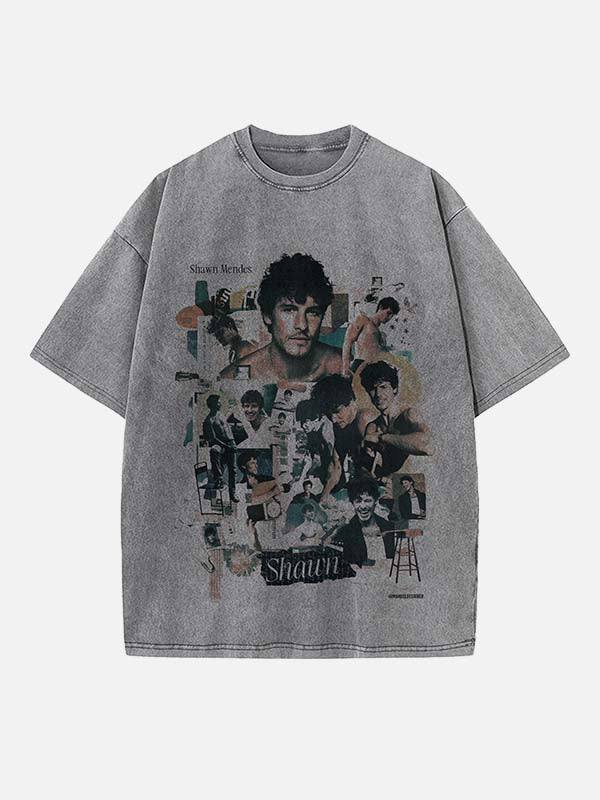 Shawn Mendes Print Round Neck T-shirt