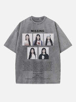 ILLIT Print Round Neck T-shirt