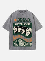 ABBA Print Round Neck T-shirt