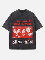Red Hot Chili Peppers Print Round Neck T-shirt