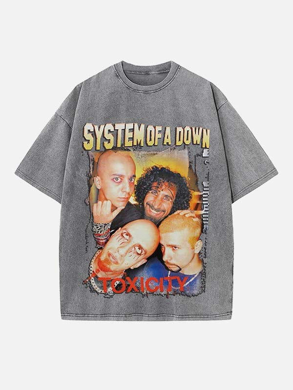 System of a Down Print Round Neck T-shirt