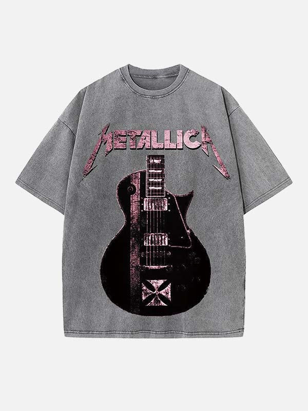 Metallica Print Round Neck T-shirt