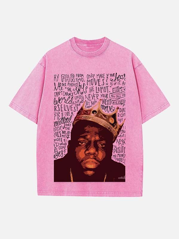The Notorious B.I.G. Print Round Neck T-shirt