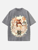 Taylor Swift Print Round Neck T-shirt