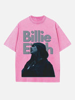 Billie Eilish Print Round Neck T-shirt