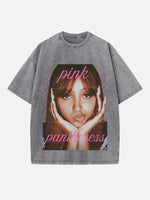 PinkPantheress Print Round Neck T-shirt