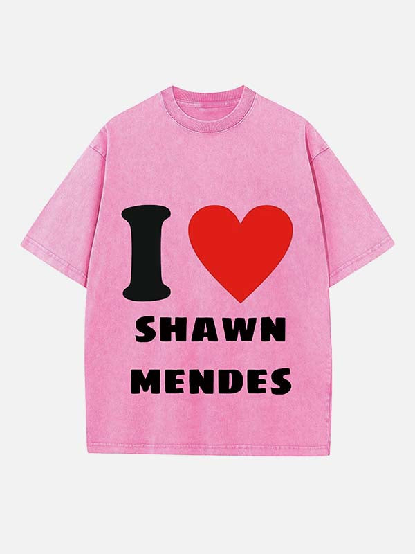 Shawn Mendes Print Round Neck T-shirt