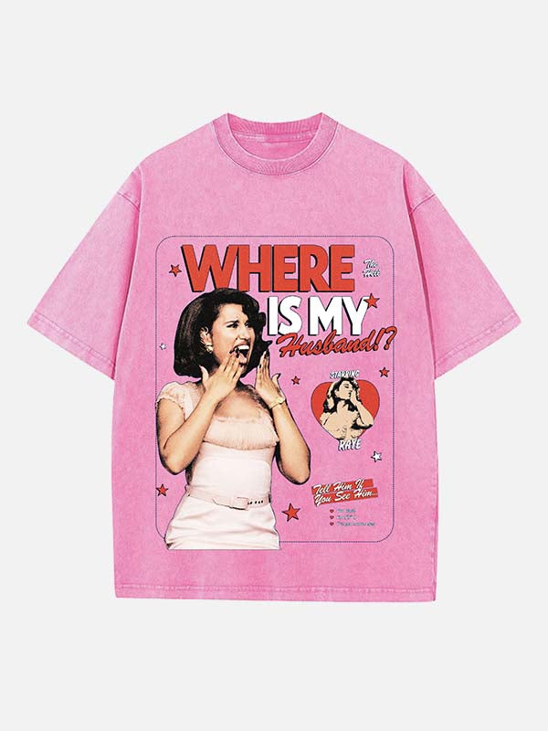 Raye Print Round Neck T-shirt