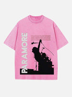 Paramore Print Round Neck T-shirt