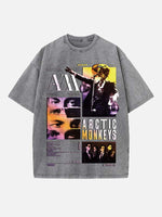 Arctic Monkeys Print Round Neck T-shirt