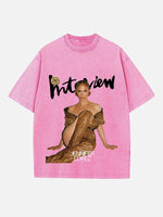 Jennifer Lopez Round Neck T-shirt
