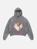 Ariana Grande Print Slant Pockets Hoodie