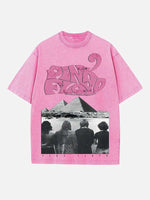 Pink Floyd Print Round Neck T-shirt