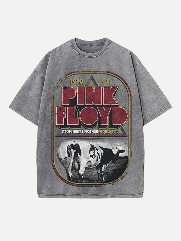 Pink Floyd Print Round Neck T-shirt