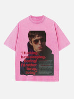 Oasis Print Round Neck T-shirt