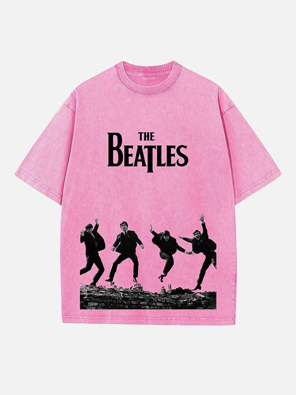 The Beatles Print Round Neck T-shirt