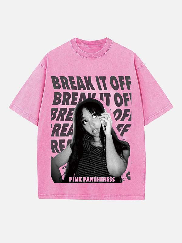 PinkPantheress Print Round Neck T-shirt