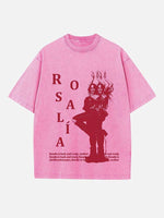 Rosalía Print Round Neck T-shirt