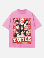 TWICE Print Round Neck T-shirt