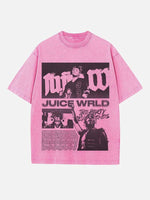 Juice WRLD Print Round Neck T-shirt