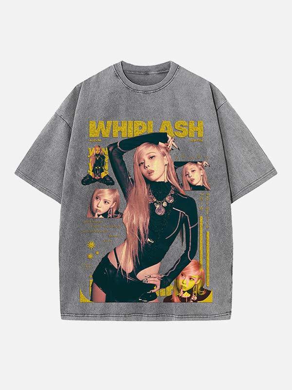 Aespa Winter Print Round Neck T-shirt