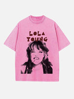 Lola Young Print Round Neck T-shirt