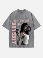 Madison Beer Print Round Neck T-shirt