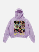 KATSEYE Print Slant Pockets Hoodie