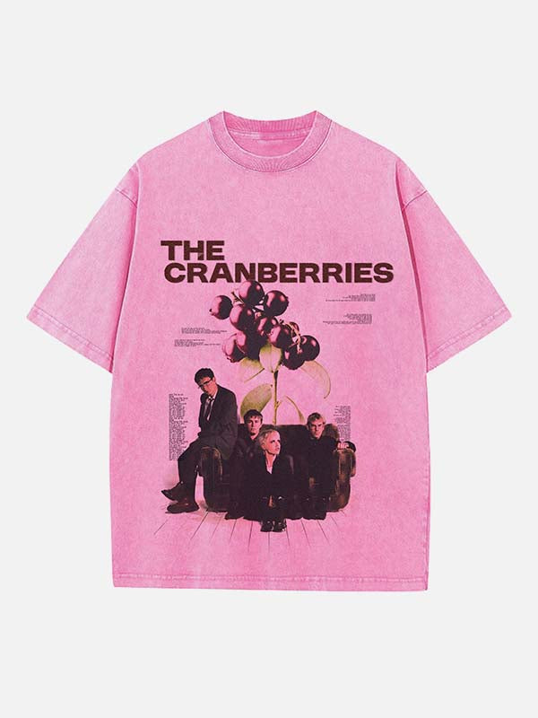 The Cranberries Print Round Neck T-shirt