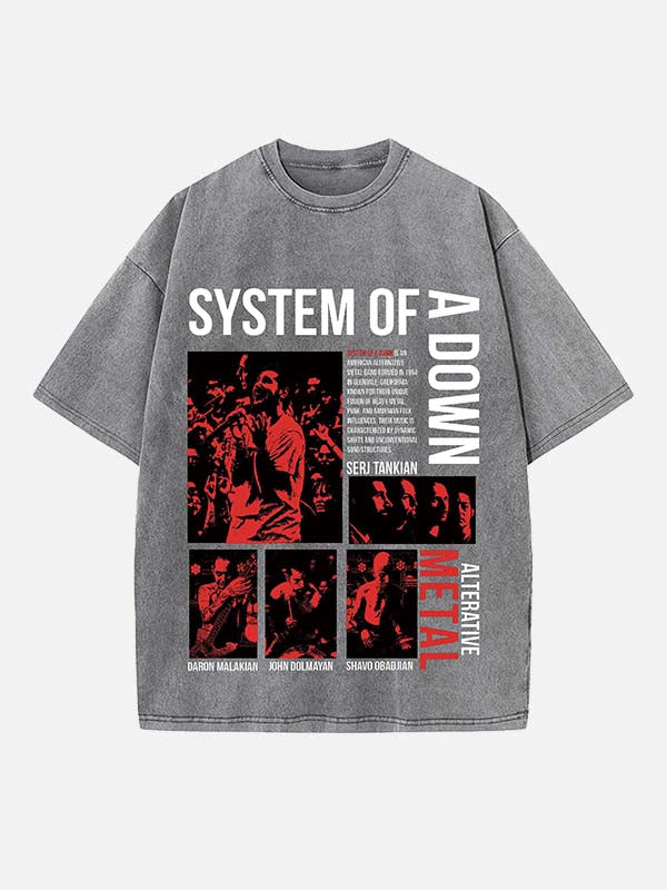 System of a Down Print Round Neck T-shirt