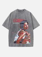 Raye Print Round Neck T-shirt