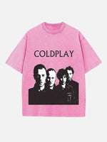 Coldplay Print Round Neck T-shirt