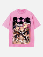 HUNTR/X Print Round Neck T-shirt