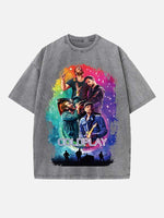 Coldplay Print Round Neck T-shirt